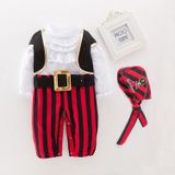 Mannelijke baby lente en herfst Halloween kostuum Piraat kapitein schattig eendelige pak  grootte: 110 werven
