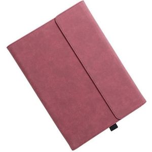For Microsoft Surface Pro 8 Tablet Protective Case Holder(South African Sheepskin Red Case)