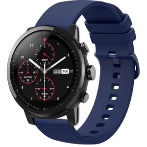 Voor Amazfit Stratos 22 mm effen kleur zachte siliconen horlogeband