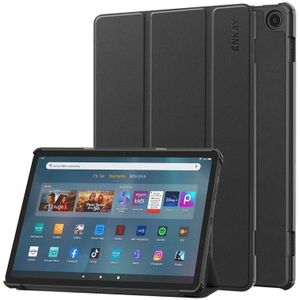 Voor Amazon Fire Max 11 ENKAY Tri-fold Custer Texture Leather Smart Tablet Case