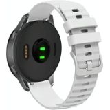 Voor Garmin Vivoactive 4S 18mm golvende gestippelde effen siliconen horlogeband