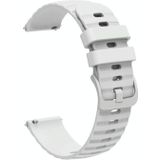 Voor Garmin Vivoactive 4S 18mm golvende gestippelde effen siliconen horlogeband