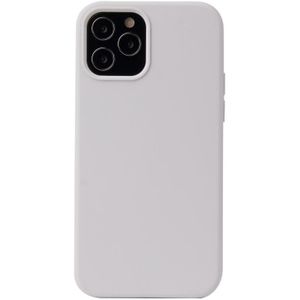 Solid Color Liquid Silicone Shockproof Protective Case For iPhone 13 Pro Max(White)