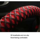 Auto Universal Honeycomb Fabric D Type stuurhoes  maat: 38cm