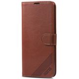 Voor OPPO K3 / Realme X AZNS Sheepskin Texture Horizontale Flip Lederen Case met Holder & Card Slots & Wallet(Brown)