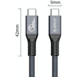 ORICO 40GBPS Thunderbolt 4 USB-C / TPYE-C-gegevenskabel  kabellengte: 80cm