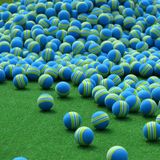 PGM 10 stuks Golf indoor praktijk spons bal (blauw)