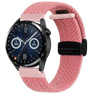 Voor Garmin VivoMove Trend / Luxe / Style 20 mm magnetische vouwsluiting geweven horlogeband