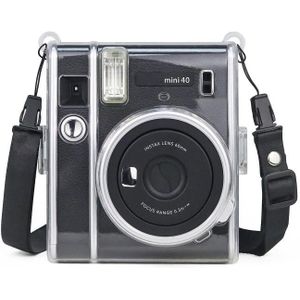 Beschermende kristallen behuizing met riem voor FUJIFILM INSTAX MINI 40