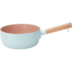 20cm Zonder Deksel Kook Instant Noedels Non-stick Pan Baby Voedingssupplement Pan Maifan Steen Kleine Melkpot (Blauw)