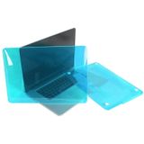 MacBook Pro Retina 15.4 inch Kristal structuur hard Kunststof Hoesje / Case (baby blauw)