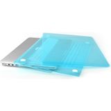 MacBook Pro Retina 15.4 inch Kristal structuur hard Kunststof Hoesje / Case (baby blauw)