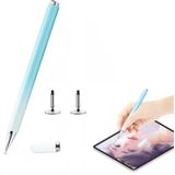 AT-28 Macarone Kleur Passieve Capacitieve Pen Mobiele Telefoon Touchscreen Stylus Met 2 Penkop (Blauw)