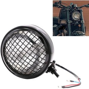 Motorfiets Black Shell Harley Headlight Retro Lamp LED Light Modification Accessoires (Wit)