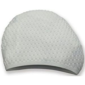 Deeltjes verdikking hoge elasticiteit anti-slip siliconen zwemmen cap (wit)