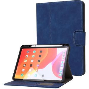 Voor iPad 10th Gen 10.9 2022 Kalf Textuur Horizontale Flip Lederen Tablet Case (Donkerblauw)