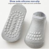 3 sets zomer kinderen knie pads baby vloer sokken baby antislip kruipen sportbescherming pak m 1-3 jaar oud (bruin)