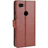 Retro Crazy Horse textuur horizontale Flip lederen case voor Google pixel 3XL lite  met houder & kaartsleuven & fotolijstjes (bruin)