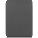 For Microsoft Surface Pro 8 Solid Color Electric Pressed Horizontal Flip Tablet Leather Case with Holder(Grey)