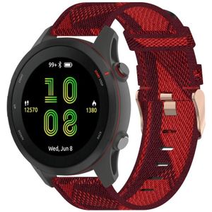 Voor Garmin Venu 2 22mm nylon geweven horlogeband