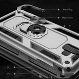 Armor schokbestendige TPU + PC beschermhoes voor Galaxy J6 Plus  met 360 graden rotatie houder (zwart)