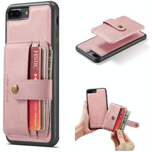 Jeehood RFID Blokkering Anti-diefstal Portemonnee Telefoon Case voor iPhone SE 2020 / 7/8 (Pink)
