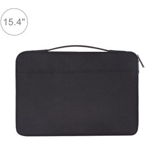 15 4 inch Fashion Casual Polyester + Nylon handtas aktetas laptop Cover laptoptas  voor Macbook  Samsung  Lenovo  Xiaomi  Sony  DELL  CHUWI  ASUS  HP (zwart)