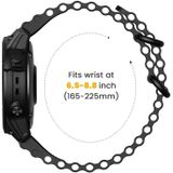 Voor Garmin Fenix 7 Ocean Style Quick Release siliconen horlogeband