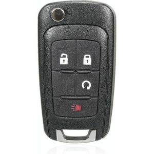 Voor Opel autosleutels vervangende autosleutelbehuizing met inklapbaar sleutelblad (3 knoppen/startknop)