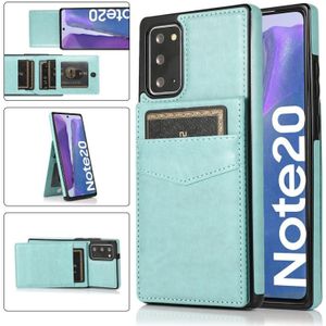 Voor Samsung Galaxy Note20 effen kleur pc + TPU beschermhoes met houder en kaartsleuven