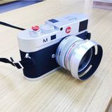 Niet-werkende Fake Dummy DSLR Camera Model Foto Studio Props voor Leica M  Hood Lens (zilver)