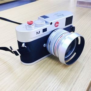 Niet-werkende Fake Dummy DSLR Camera Model Foto Studio Props voor Leica M  Hood Lens (zilver)