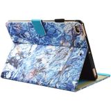 Voor iPad mini 4 / mini 3 / mini 2 / mini Universele Blue Marble patroon horizontale Flip lederen beschermhoes met houder & Card Slots & slaap