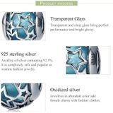 S925 Sterling Zilver Heldere Starry Sky Kralen DIY Armband Ketting Accessoires