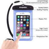 Transparante HAWEEL universeel Waterdicht tas met Lanyard voor iPhone 6 & 6 Plus / 6S & 6S Plus  Samsung Galaxy S6 / S5 / Note 5(blauw)