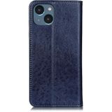 Magnetische gekke paardentextuur horizontale flip lederen telefoonhoesje voor iPhone 14  kleine hoeveelheid aanbevolen vr iPhone 14 lancering