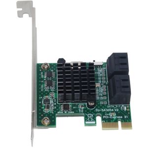 PCI Express 4 poort PCI-E X1 / X4 / X8 / X16 Converter PCIE naar SATA Expansion-adapter