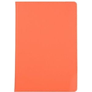Voor Samsung Galaxy Tab S7+ / T970 360 graden Rotatie Litchi Texture Flip Lederen behuizing met houder(oranje)