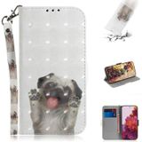 Voor Samsung Galaxy S30 Ultra 3D Gekleurde tekening Horizontale Flip Lederen case met Holder & Card Slots & Wallet & Lanyard(Pug)