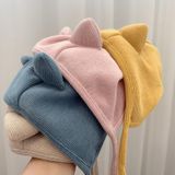 MZ9853 Baby Cartoon Animal Ears Shape Skullcap Cotton Keep Warm and Windproof Hat  Size: Geschikt voor 0-12 maanden  Style:Double Ears (Blauw)
