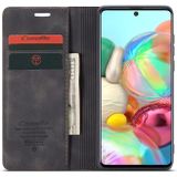 Voor Galaxy A71 CaseMe Multifunctionele Horizontale Flip Lederen Case  met kaartslot & portemonnee(zwart)
