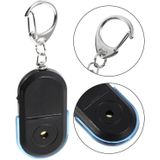 5 STKS draagbare anti-lost alarm Key Finder draadloze Whistle geluid LED licht Locator Finder (blauw)