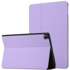 Voor Samsung Galaxy Tab A7 10.4 T500 Dual-vouwen Horizontale Flip Tablet Leren Case met Houder & Sleep / Weks-Up-functie