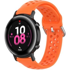 Voor Huawei Watch GT2 42MM 20mm Clasp Solid Color Sport Polsband Watchband (Oranje)