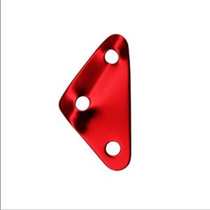 3 STKS driehoek aluminiumlegering wind touw gesp aanpassing gesp tent luifel pull touw slip touw gesp accessoires (rood)