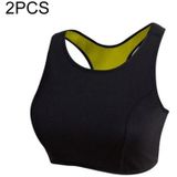 2 stks Neopreen Dames Sport Body Shaping Vest Corset  Grootte: XL