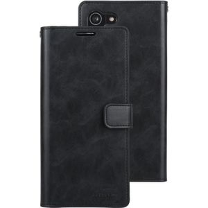 Voor Samsung Galaxy S21+ 5G GOOSPERY Mansoor Series Crazy Horse Texture Horizontale Flip Lederen case met bracket & card slot & wallet (zwart)