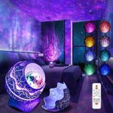 K850 LED Dinosaur Egg Afstandsbediening Bluetooth Star Projection Light met luidsprekerfunctie (interstellair blauw)