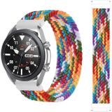 Voor Samsung Galaxy horloge 3 45 mm verstelbare nylon gevlochten elasticiteitsvervanging riem horlogeband  maat: 125 mm