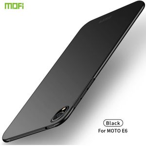 MOFI Frosted PC ultradun hard case voor Motorola Moto E6 (zwart)